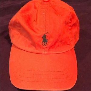 orange polo hat